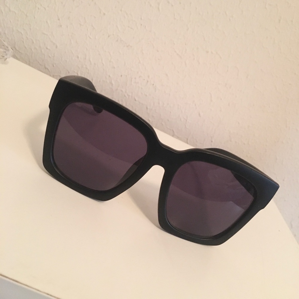 Oversized Black Sunglasses